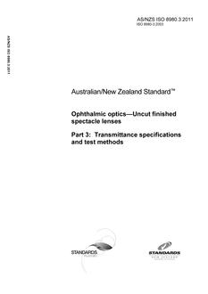 AS/NZS ISO 8980.3:2011 PDF