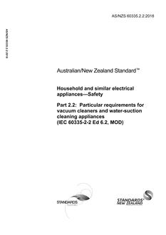 AS/NZS 60335.2.2:2018 PDF