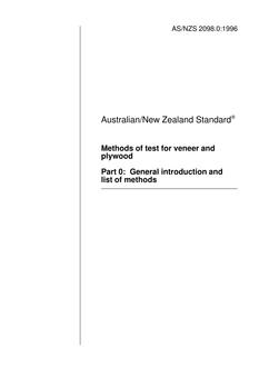 AS/NZS 2098.0:1996 PDF