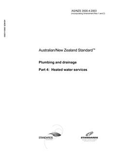 AS/NZS 3500.4:2003 PDF