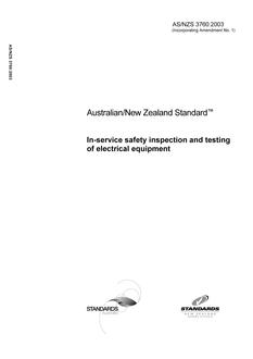 AS/NZS 3760:2003 PDF