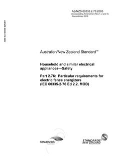 AS/NZS 60335.2.76:2003 PDF