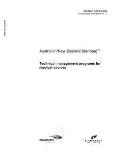 AS/NZS 3551:2004 PDF