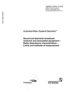 AS/NZS CISPR 13 PDF