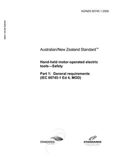 AS/NZS 60745.1 PDF