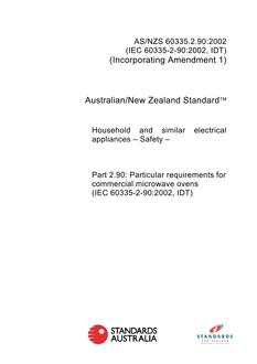 AS/NZS 60335.2.90:2002 PDF