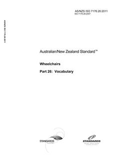 AS/NZS ISO 7176.26 PDF