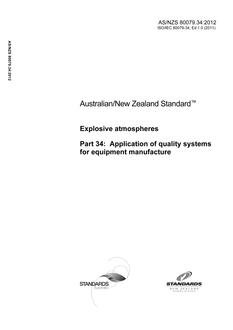 AS/NZS 80079.34:2012 PDF