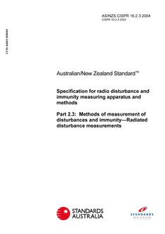 AS/NZS CISPR 16.2.3:2004 PDF