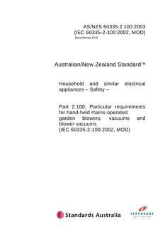 AS/NZS 60335.2.100 PDF