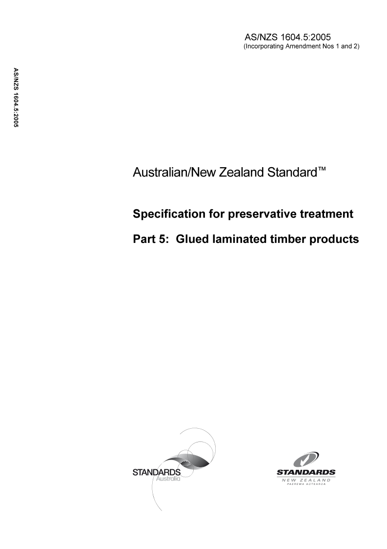 AS/NZS 1604.5:2005 PDF