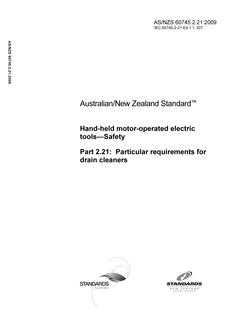 AS/NZS 60745.2.21 PDF