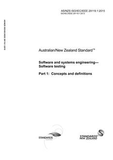 AS/NZS ISO/IEC/IEEE 29119.1:2015 PDF