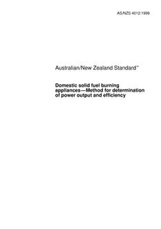 AS/NZS 4012:1999 PDF