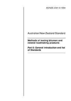 AS/NZS 2341.0:1994 PDF