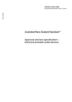 AS/NZS 3105:1998 PDF