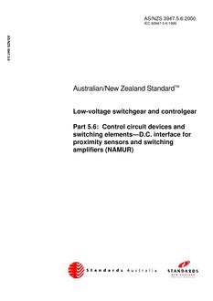 AS/NZS 3947.5.6:2000 PDF