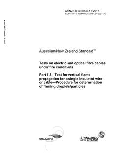 AS/NZS IEC 60332.1.3 PDF