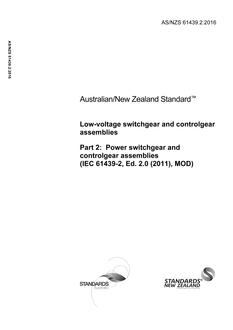 AS/NZS 61439.2 PDF