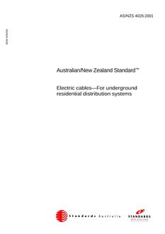 AS/NZS 4026:2001 PDF