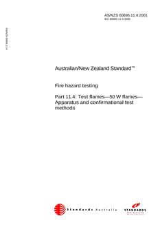 AS/NZS 60695.11.4:2001 PDF