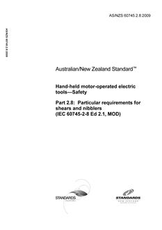 AS/NZS 60745.2.8 PDF