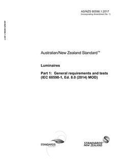 AS/NZS 60598.1 PDF