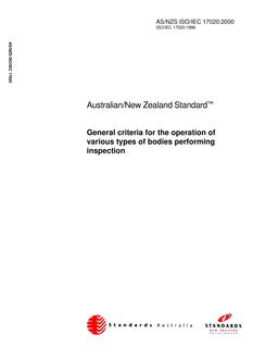 AS/NZS ISO 17020:2000 PDF