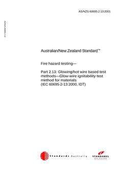 AS/NZS 60695.2.13 PDF