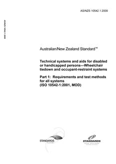 AS/NZS 10542.1:2009 PDF