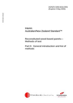 AS/NZS 4266.0(INT):2001 PDF