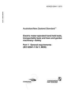 AS/NZS 62841.1 PDF