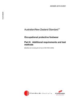 AS/NZS 2210.6:2001 PDF