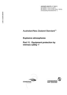 AS/NZS 60079.11 PDF