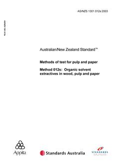 AS/NZS 1301.012S:2003 PDF