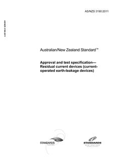 AS/NZS 3190:2011 PDF