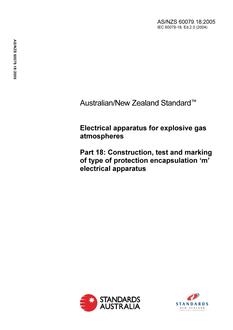 AS/NZS 60079.18:2005 PDF