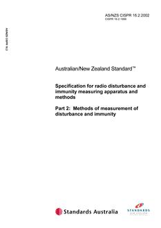 AS/NZS CISPR 16.2:2002 PDF