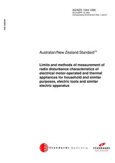 AS/NZS 1044:1995 PDF