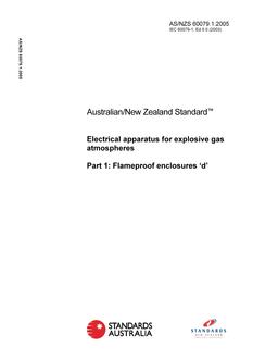 AS/NZS 60079.1:2005 PDF