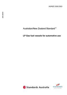 AS/NZS 3509:2003 PDF