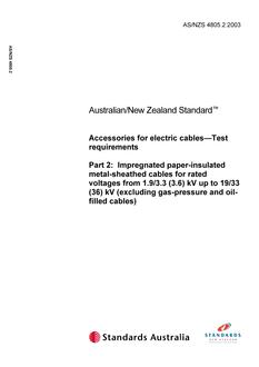 AS/NZS 4805.2:2003 PDF