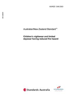 AS/NZS 1249:2003 PDF