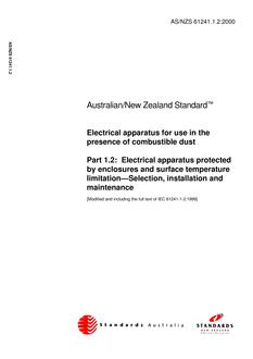 AS/NZS 61241.1.2:2000 PDF