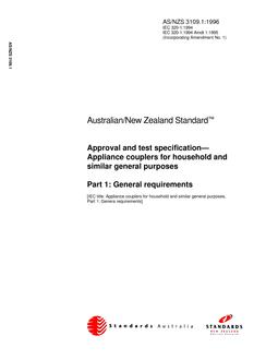 AS/NZS 3109.1:1996 PDF