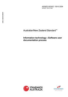 AS/NZS ISO/IEC 15910 PDF