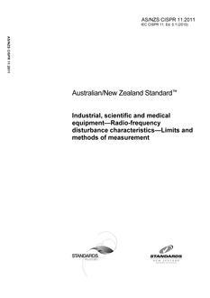 AS/NZS CISPR 11:2011 PDF