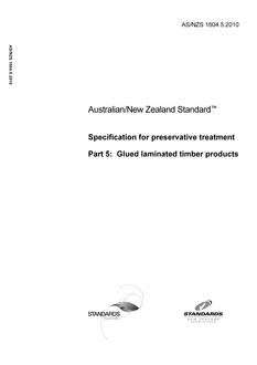 AS/NZS 1604.5:2010 PDF