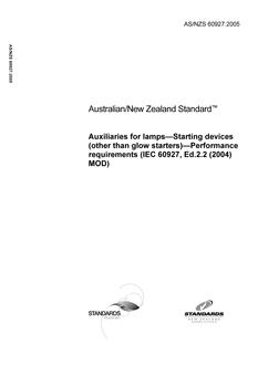 AS/NZS 60927 PDF