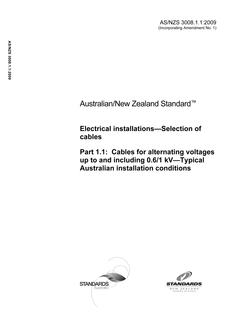 AS/NZS 3008.1.1:2009 PDF